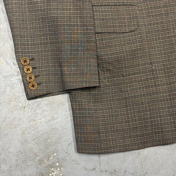 Barneys New York Redaelli Hopsack Blazer Loro Piana 110s Sport Coat Italy 42 L - Picture 3 of 10